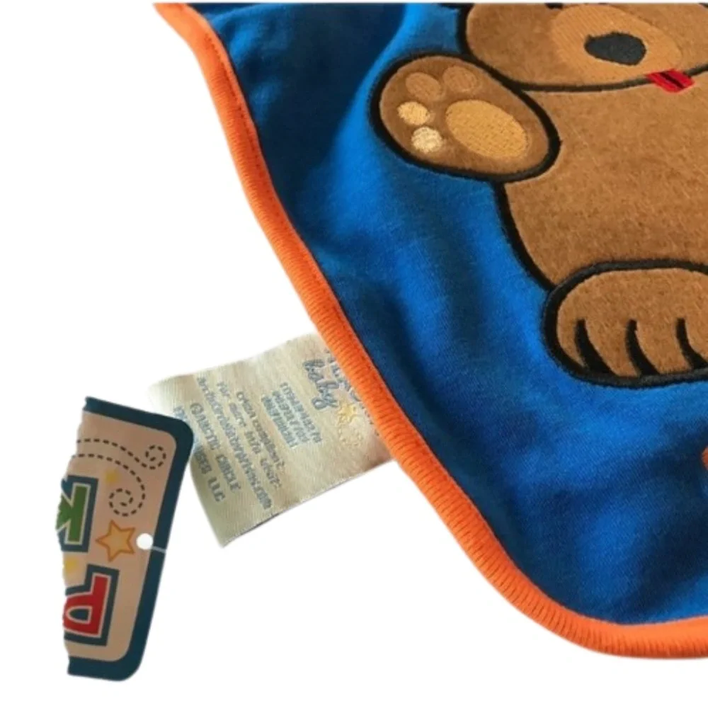 NWT ! BIB Blue Teddy Bear baby
